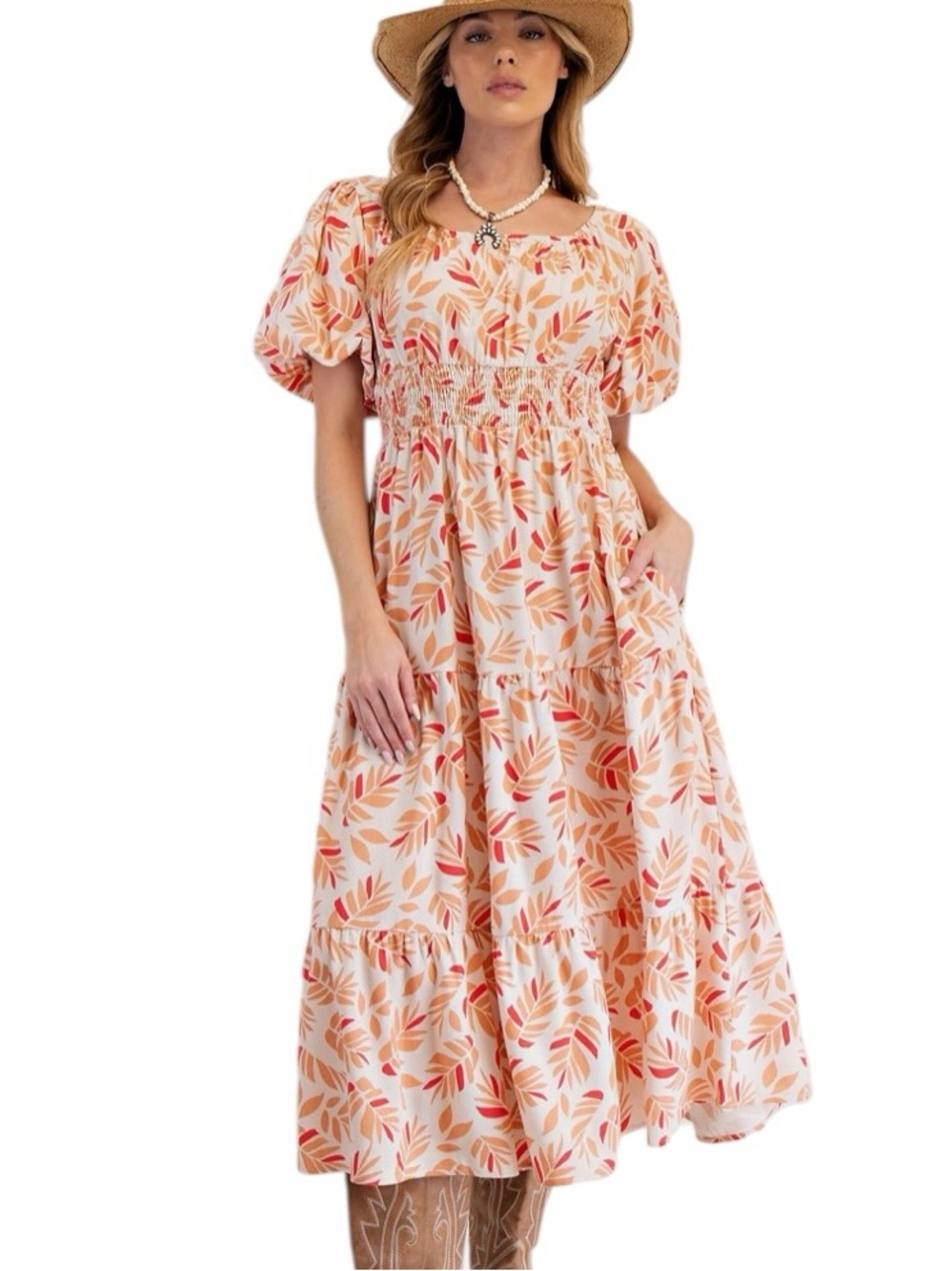 P050:  EASEL NWT DRESS NATURAL (C)